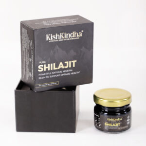 KishKindha Pure Himalayan Shilajit Resin | 100% Natural & Authentic | Ayurvedic Gold for Energy, Strength, Stamina & Immunity | Premium Fulvic Mineral Resin – 20g Glass Jar