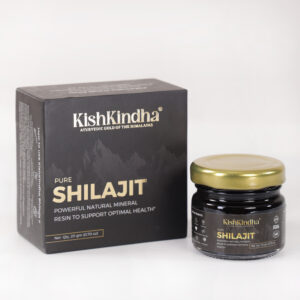 KishKindha Pure Himalayan Shilajit Resin | 100% Natural & Authentic | Ayurvedic Gold for Energy, Strength, Stamina & Immunity | Premium Fulvic Mineral Resin – 20g Glass Jar